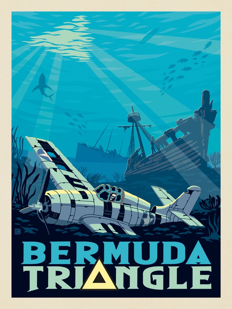 Bermuda Triangle - Notecards - Artwork