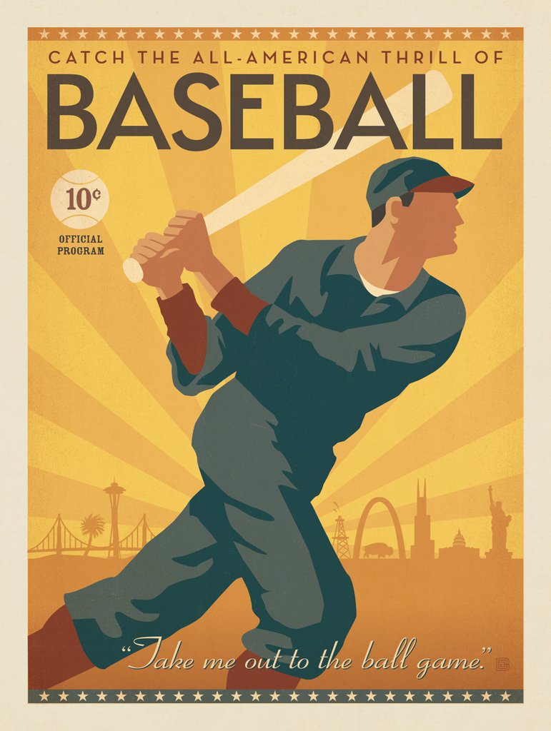 Baseball Across America - Art Print - Artwork