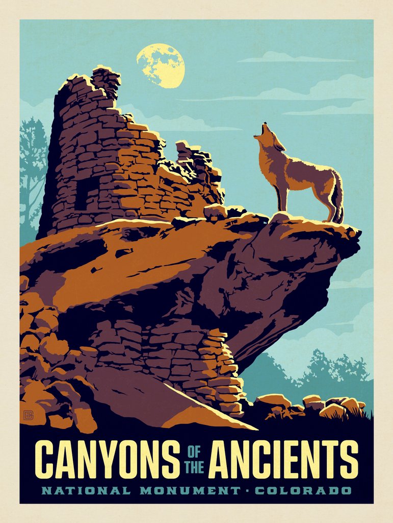 Canyons of the Ancients National Monument, CO - Postcards - Artwork