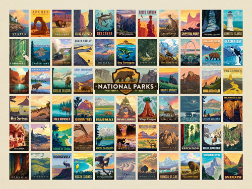 63 Image National Park Print (Horizontal) - Art Print - Artwork
