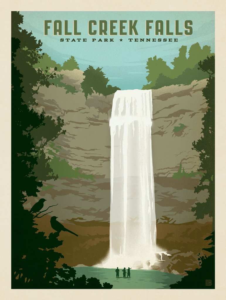 Fall Creek Falls - Postcards - Artwork