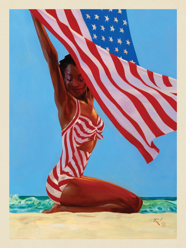 Wall Calendar 07-July: America The Beautiful - Notecards - Artwork