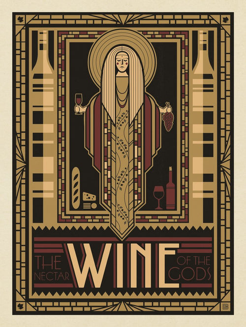 Wine: Nectar Of The Gods - Art Print - Artwork