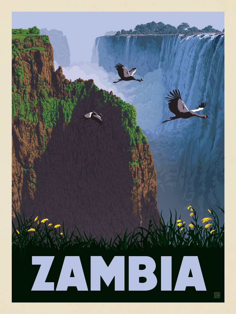 Zambia, Africa - Art Print - Artwork