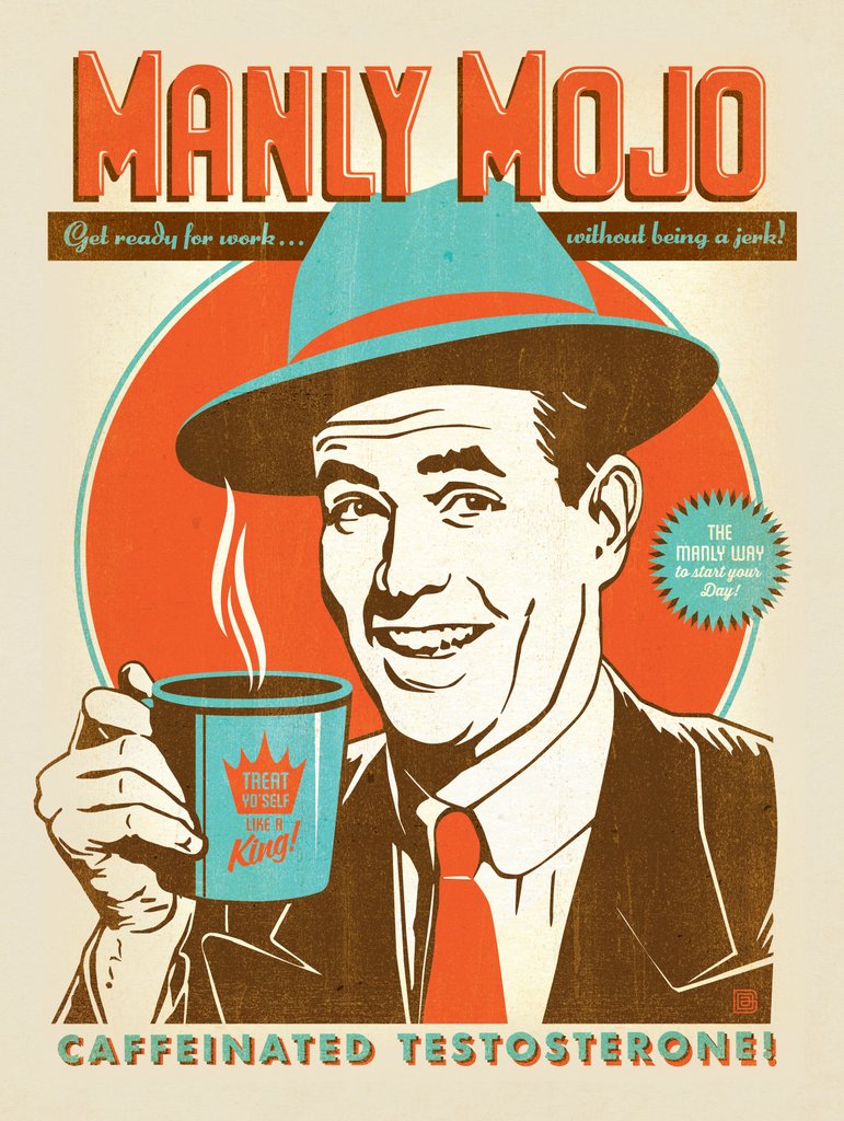 Manly Mojo - Postcards - Artwork