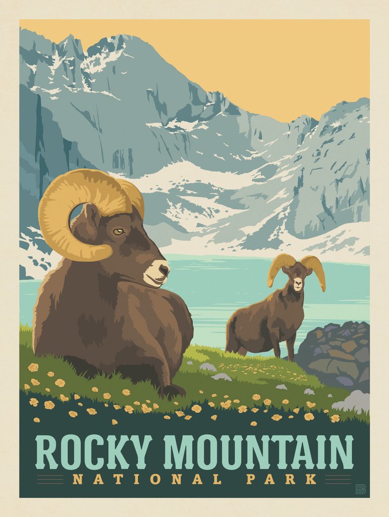 Rocky Mountain National Park: Chasm Lake - Postcards - Artwork