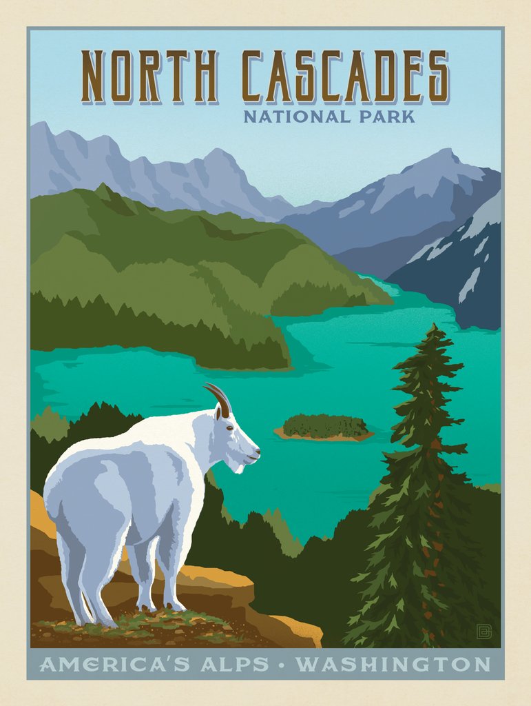 North Cascades National Park - Art Print - Artwork