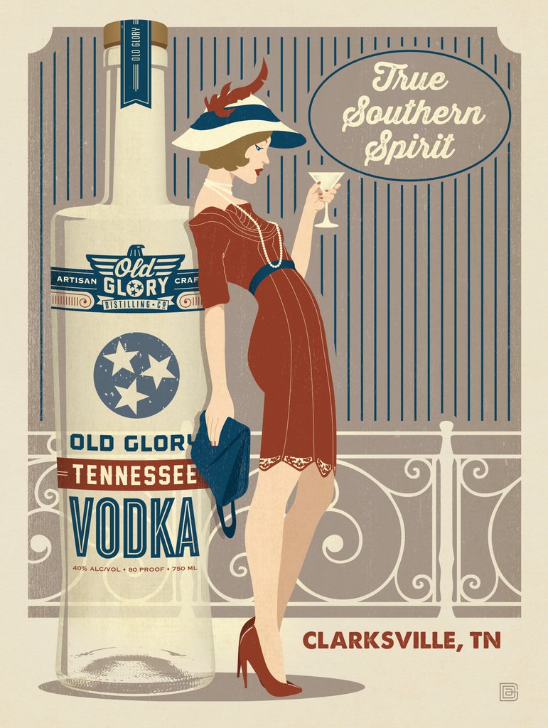 Old Glory: Vodka - Postcards - Artwork
