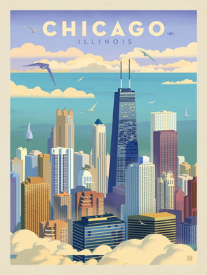 Chicago: Bird's Eye View Of Lake Michigan