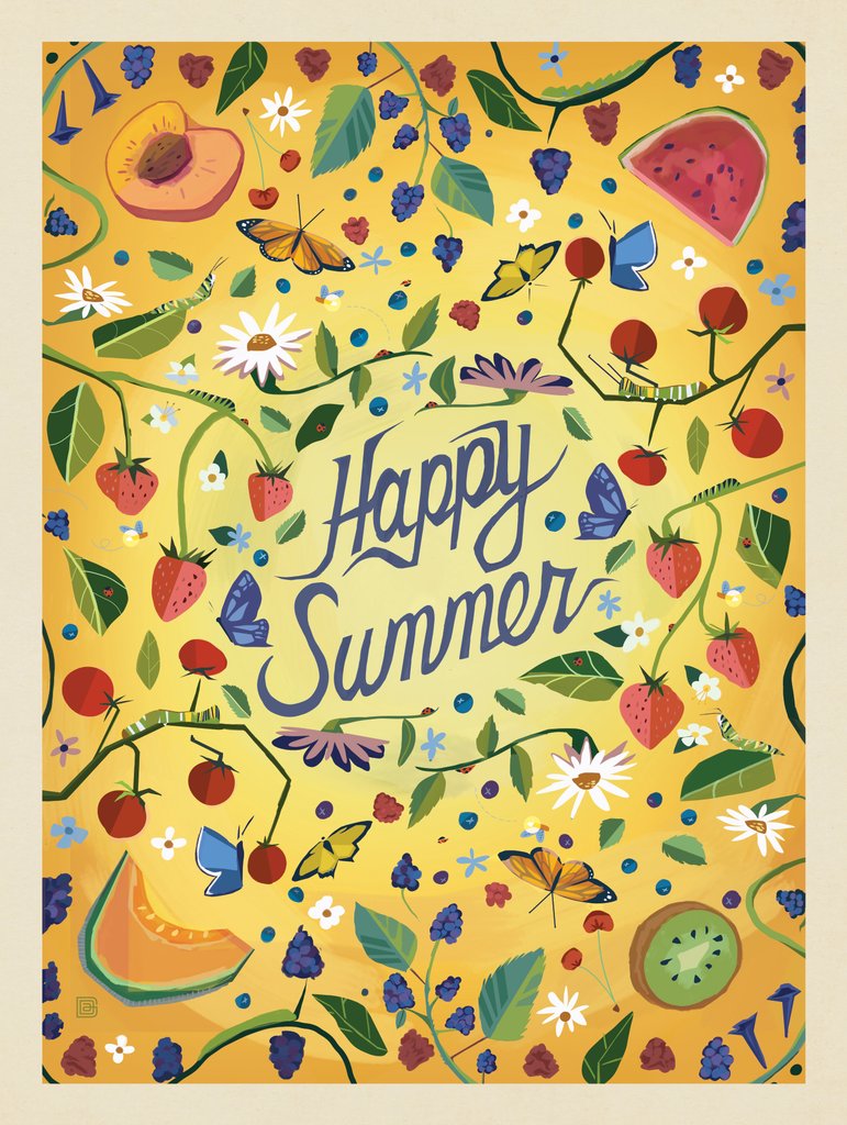 A Greeting Card: Season 3-Happy Summer - Art Print - Artwork