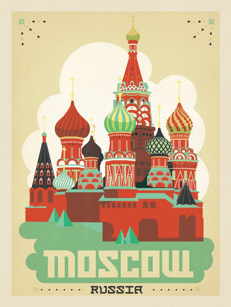 Russia: Moscow - Canvas - Artwork