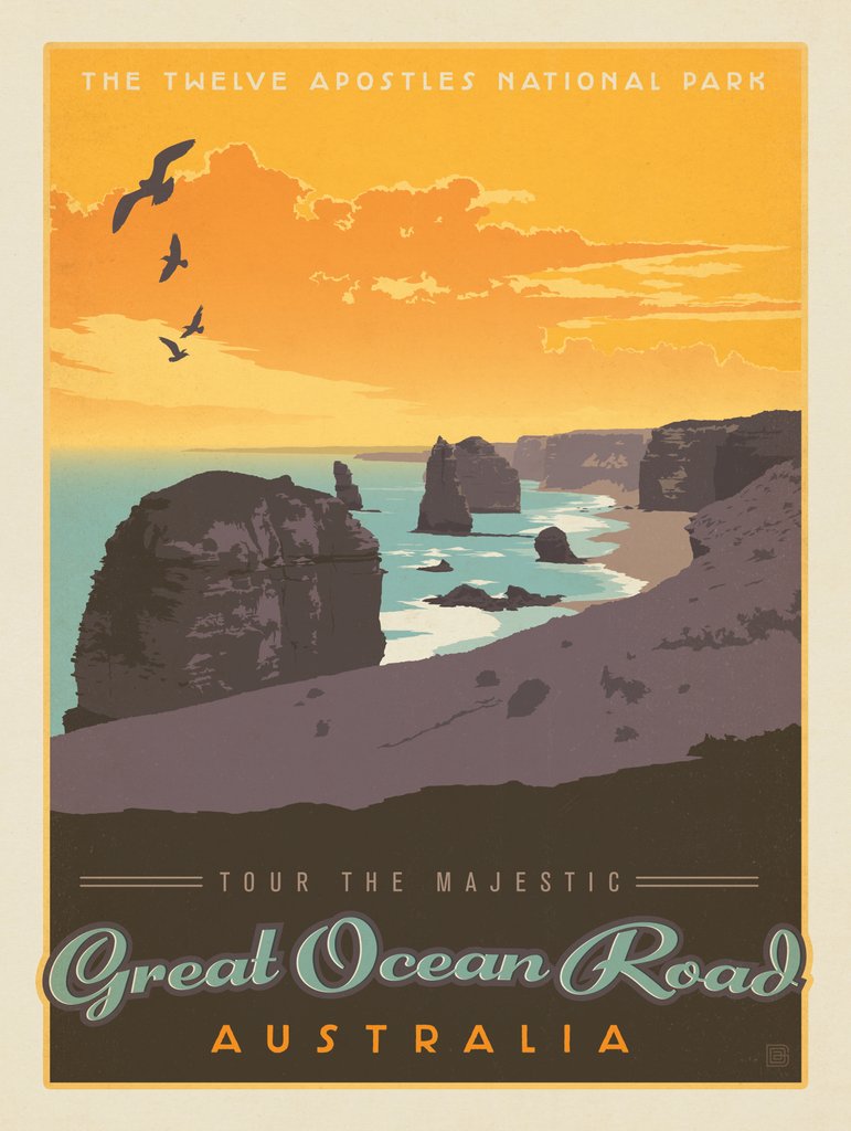 Australia: Great Ocean Road - Art Print - Artwork