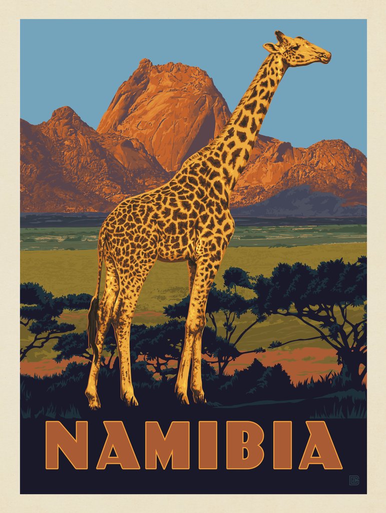Namibia, Africa - Canvas - Artwork