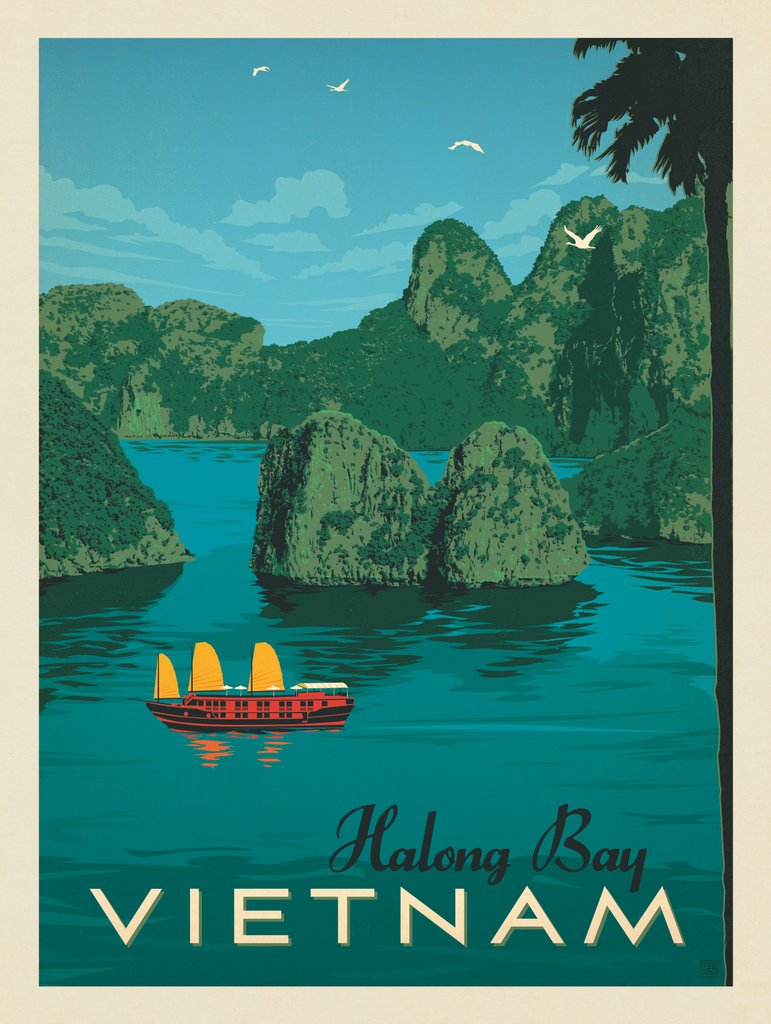 Vietnam: Halong Bay - Postcards - Artwork