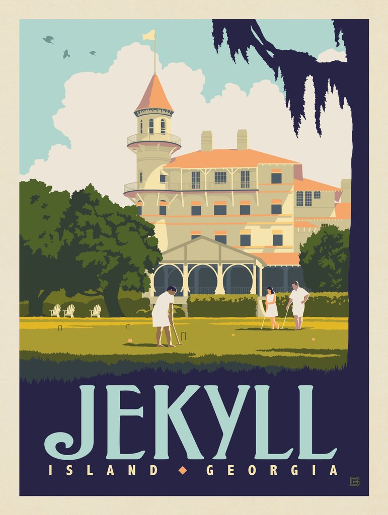 Jekyll Island, GA - Canvas - Artwork