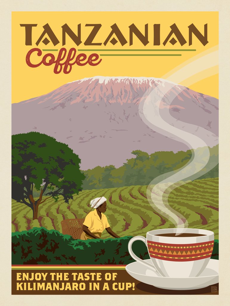 Tanzanian Coffee - Postcards - Artwork