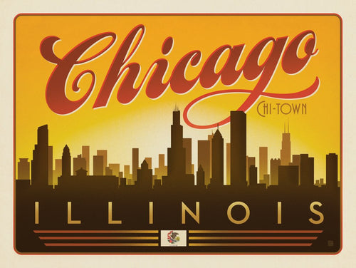 Chicago: Horizontal Skyline - Art Print - Artwork
