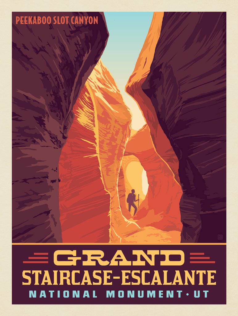 Grand Staircase Escalante: Slot Canyons - Postcards - Artwork