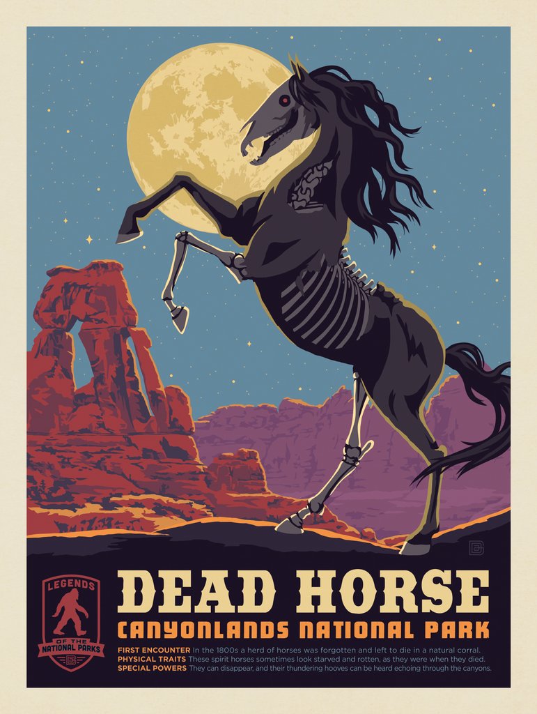 Legends Of The National Parks: Canyonlands' Dead Horse - Canvas - Artwork