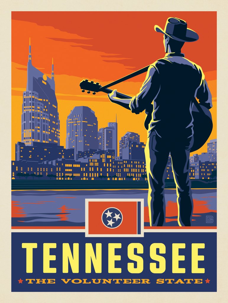 Tennessee State Pride - Art Print - Artwork