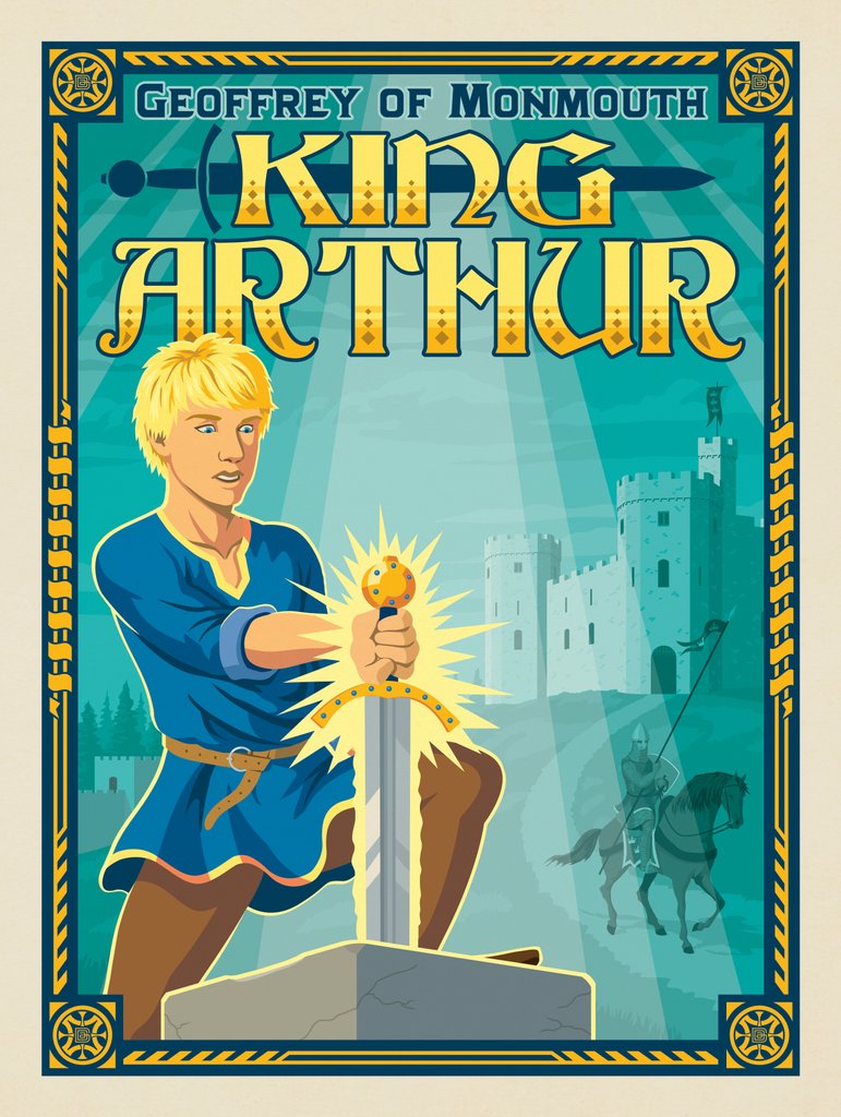 King Arthur: Geoffrey Of Monmouth - Notecards - Artwork