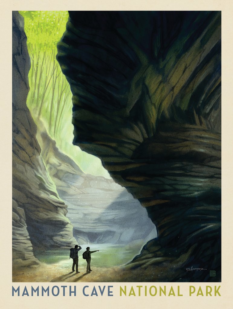 Mammoth Cave National Park: The Light Of Day - Postcards - Artwork