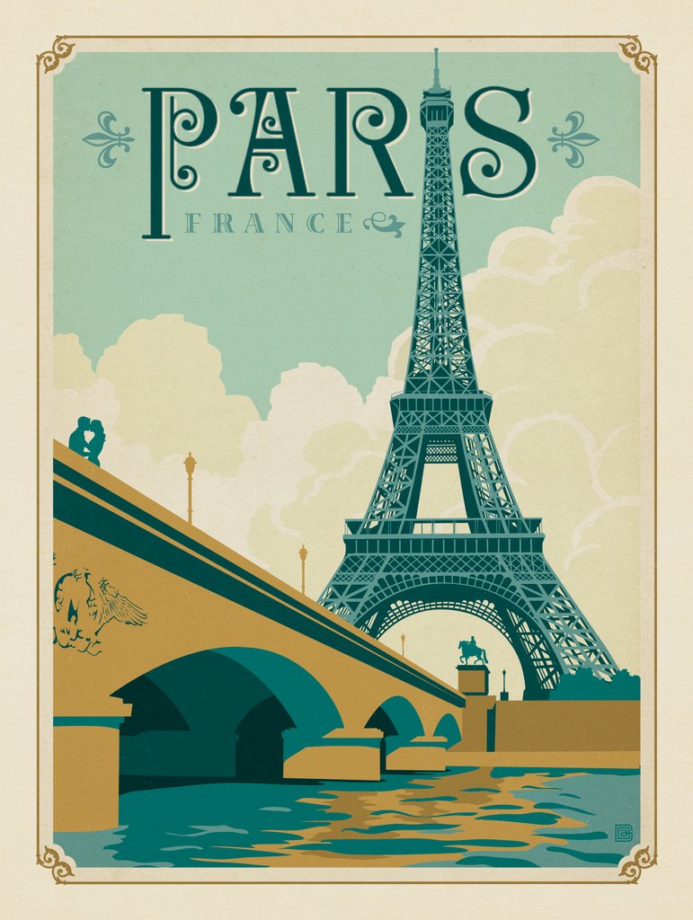 France: Paris - Art Print - Artwork