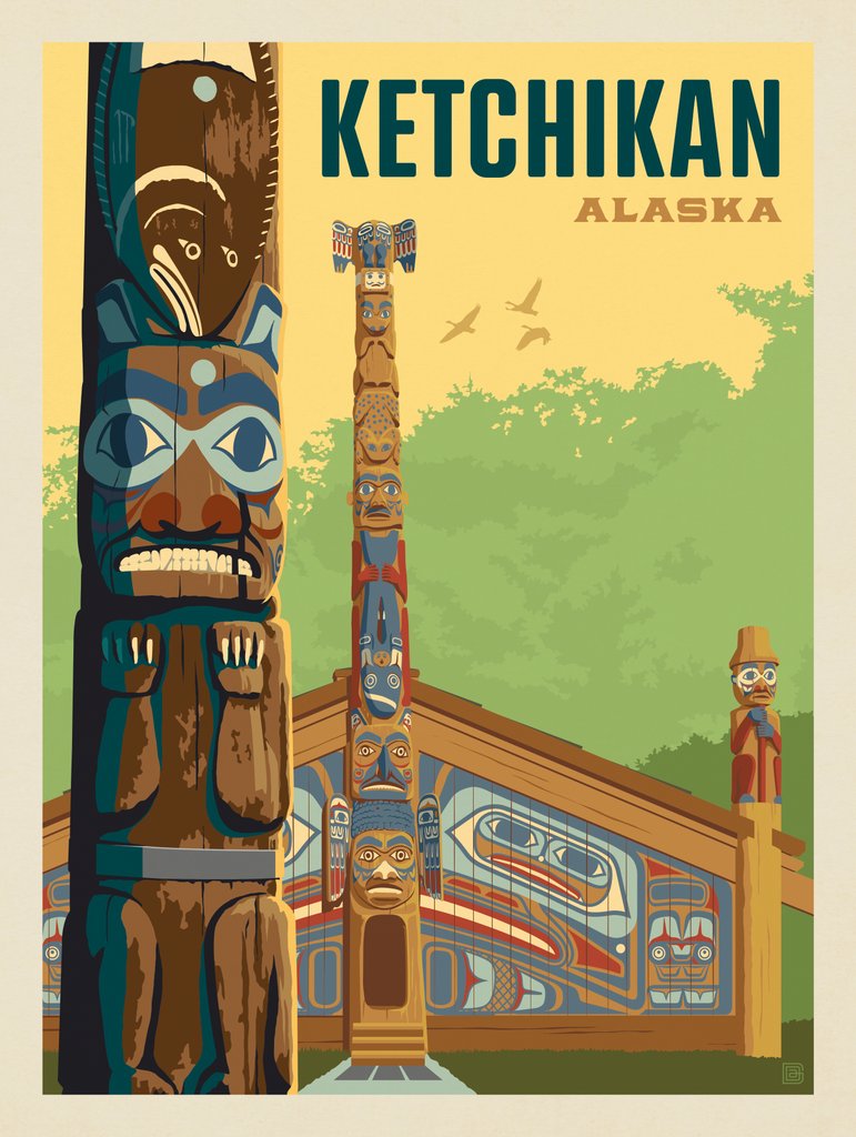 Alaska: Ketchikan - Art Print - Artwork