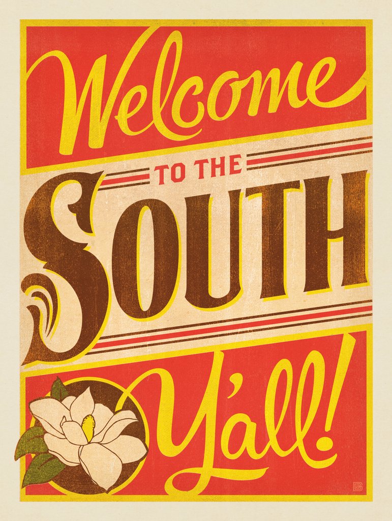Welcome To The South, Y’all - Canvas - Artwork