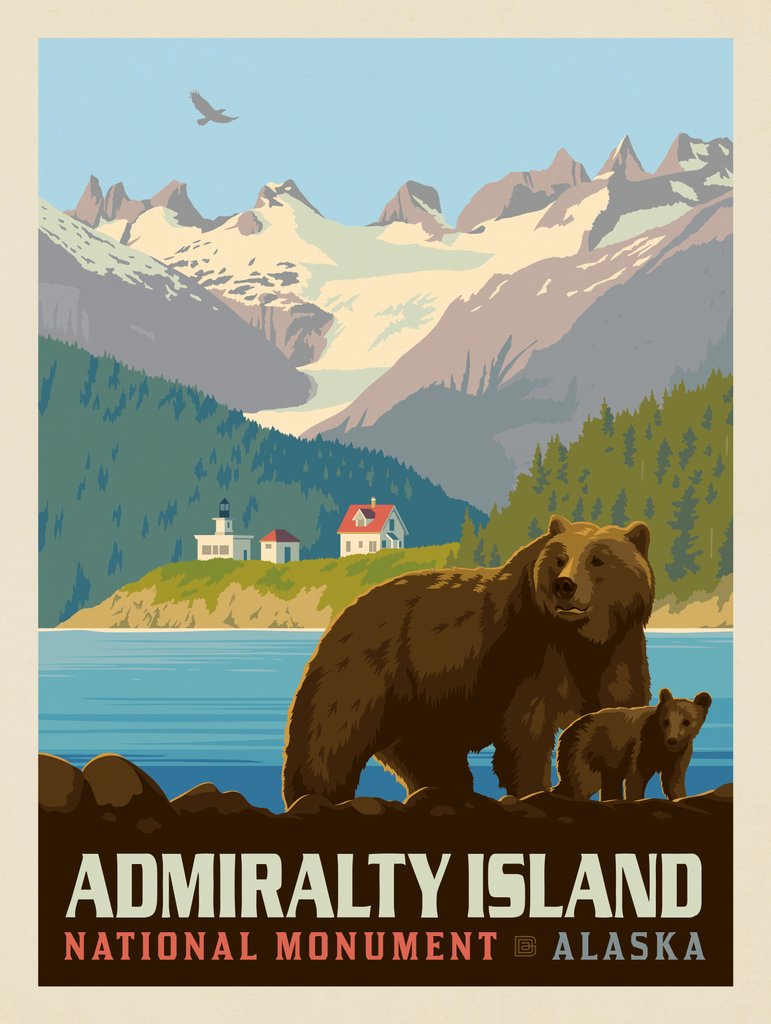 Admiralty Island National Monument, Alaska - Art Print - Artwork
