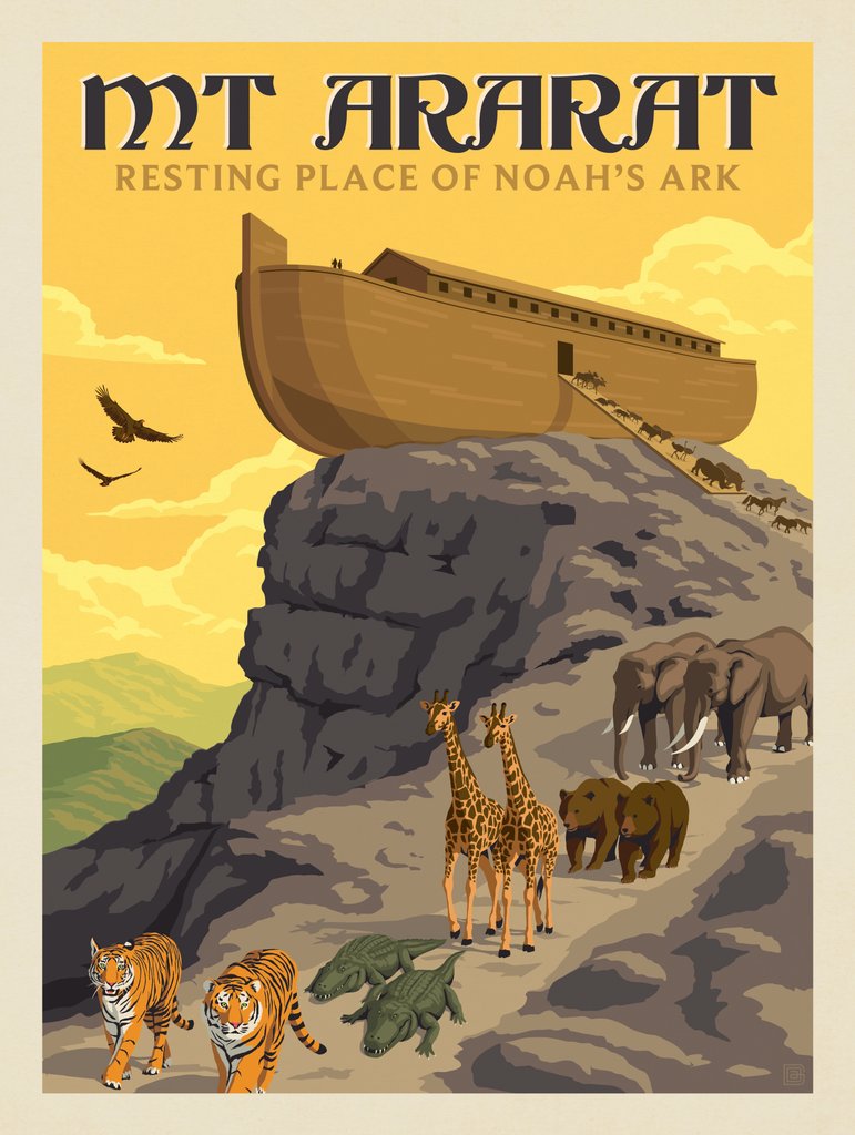 Mount Ararat: Resting Place Of Noah's Ark - Canvas - Artwork