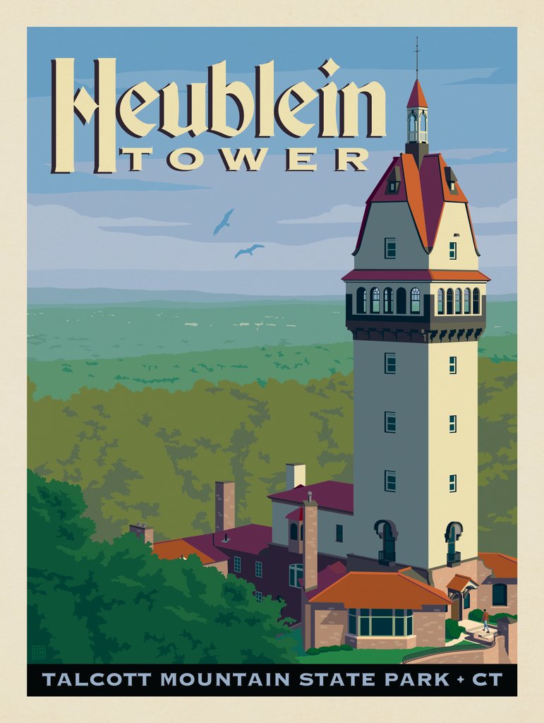 Heublein Tower - Art Print - Artwork