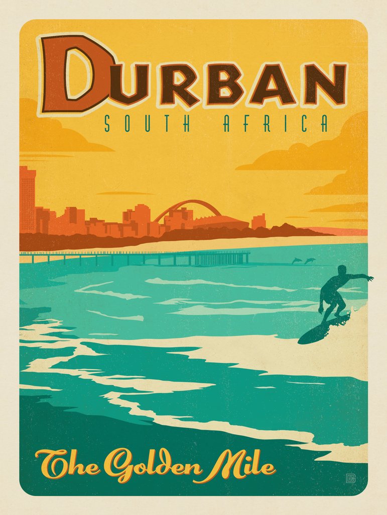 South Africa: Durban - Canvas - Artwork