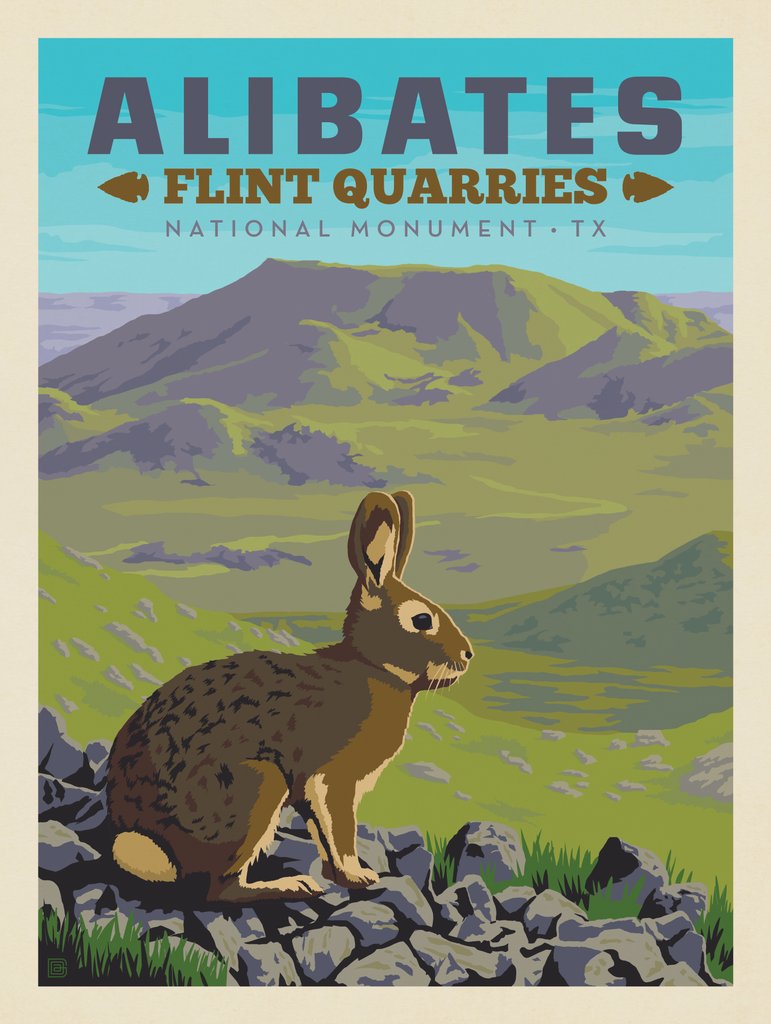 Alibates Flint Quarries National Monument, TX - Art Print - Artwork