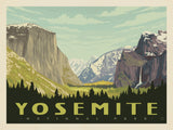 Yosemite National Park: Yosemite Valley (Horizontal) - Notecards - Artwork