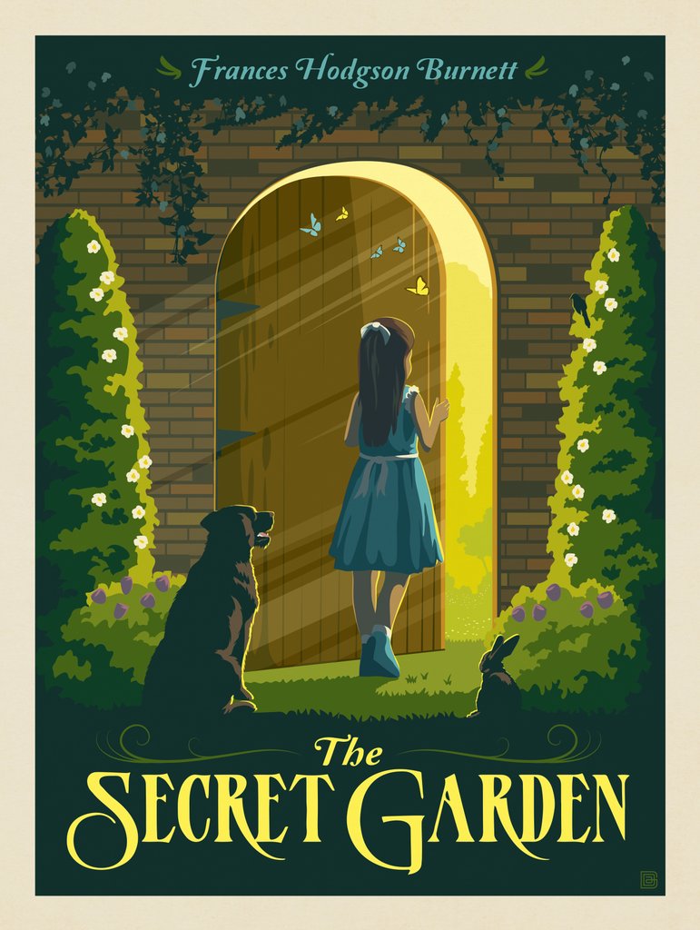 The Secret Garden: Frances Hodgson Burnett - Canvas - Artwork