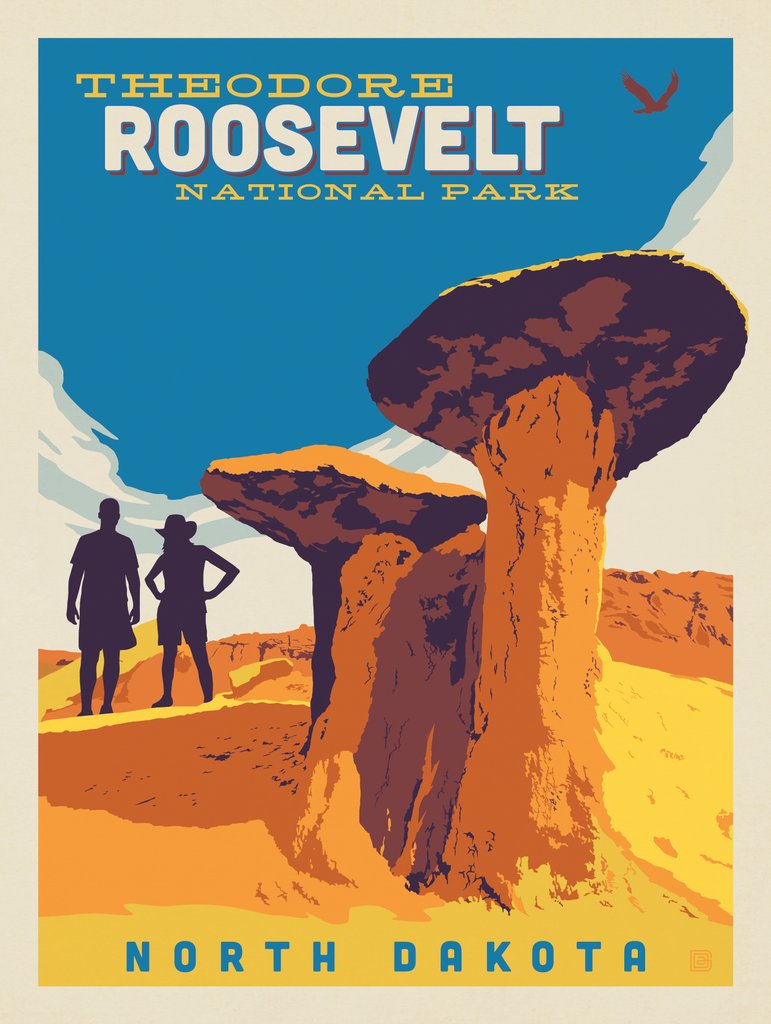 Theodore Roosevelt National Park - Art Print - Artwork