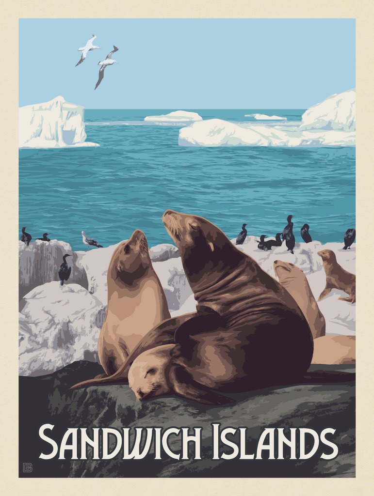 Sandwich Islands - Canvas - Artwork