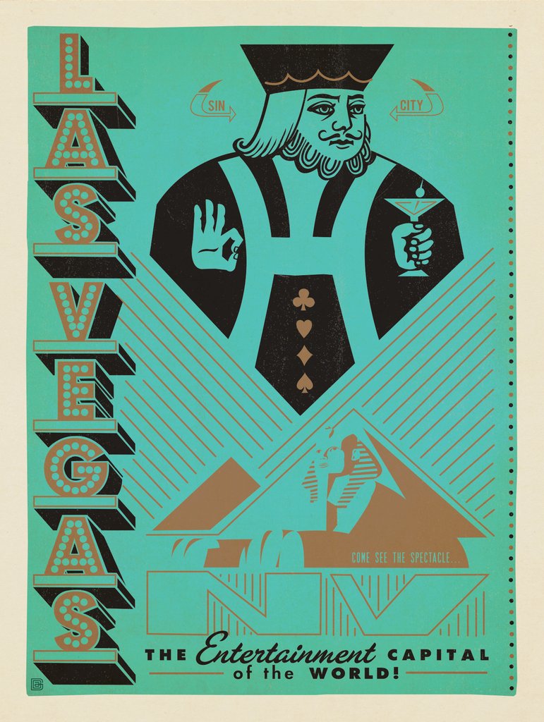 Las Vegas: Print Shop Series - Art Print - Artwork
