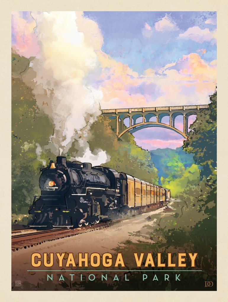 Cuyahoga Valley National Park: Historic Railway - Canvas - Artwork