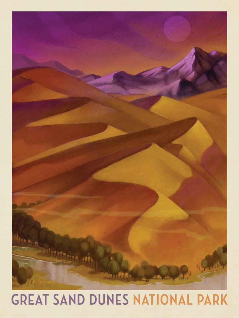 Great Sand Dunes National Park: Dreamscape - Postcards - Artwork