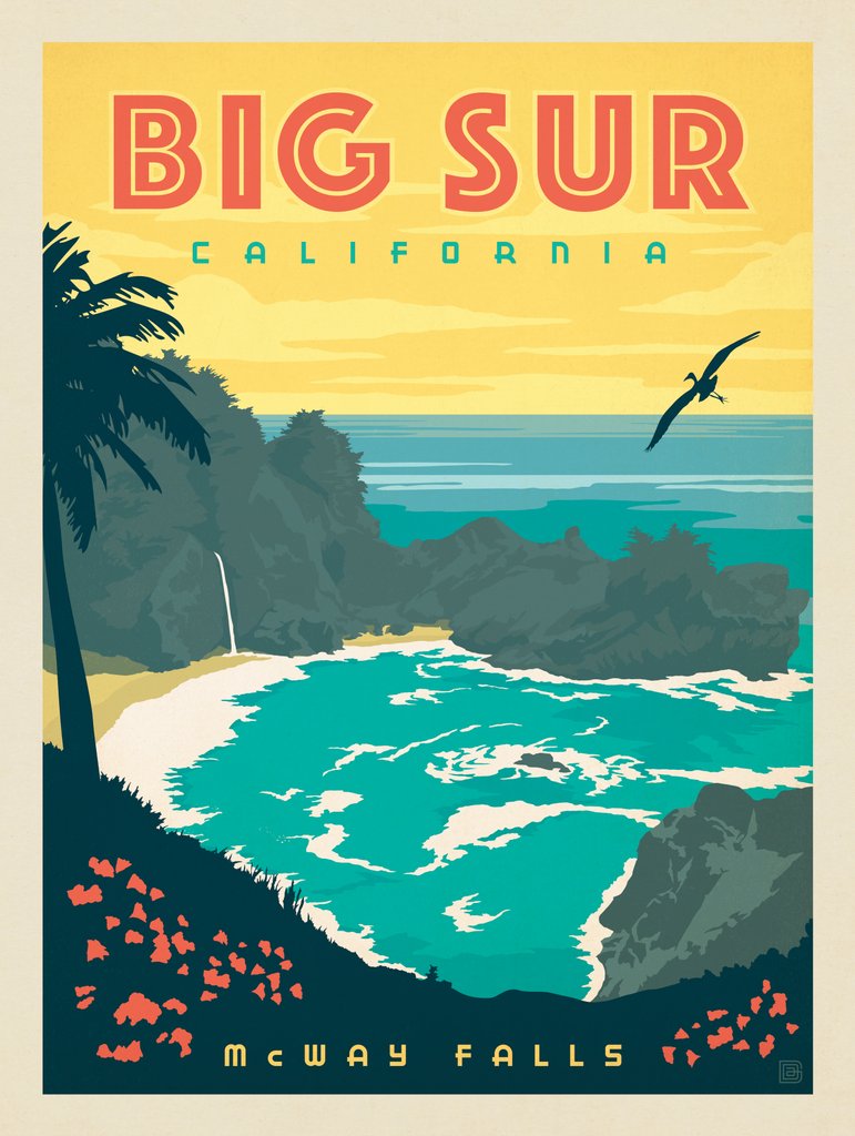 Big Sur, California - Notecards - Artwork
