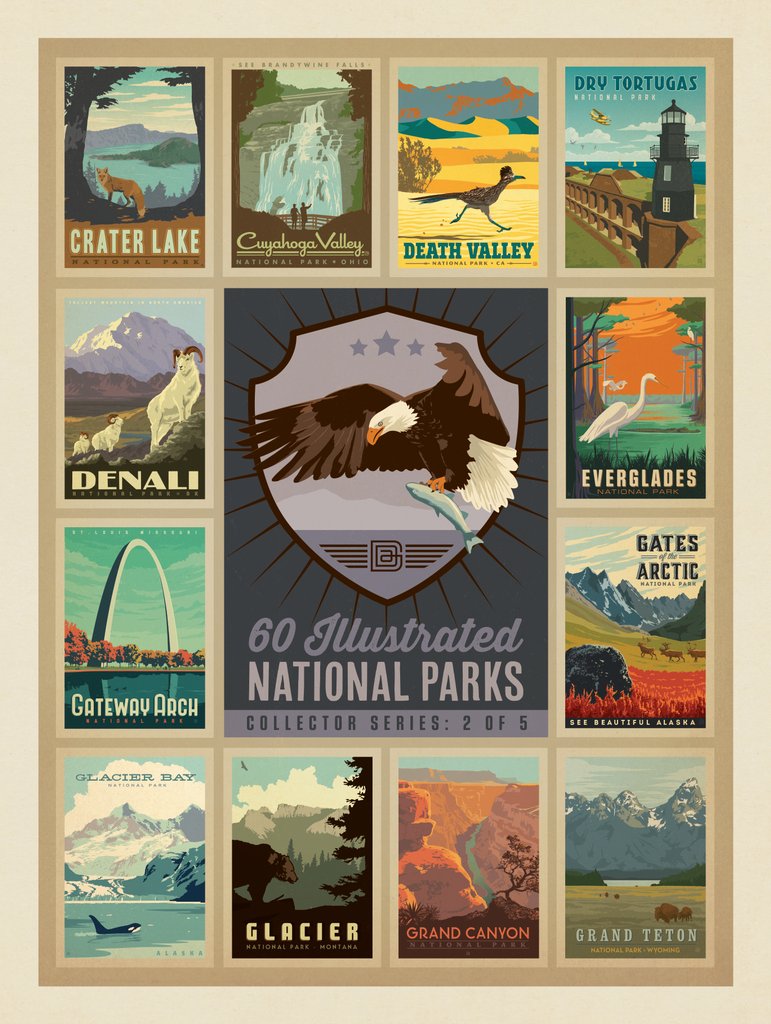 National Parks Collector Series: 2 of 5 - Canvas - Artwork