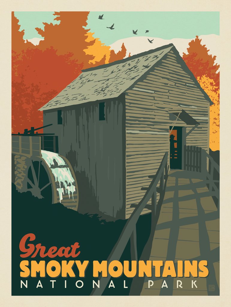 Great Smoky Mountains National Park: Cable Mill - Art Print - Artwork