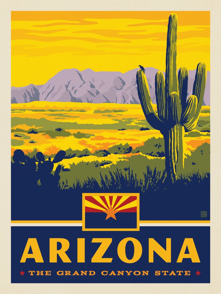 Arizona State Pride - Metal Sign - Artwork