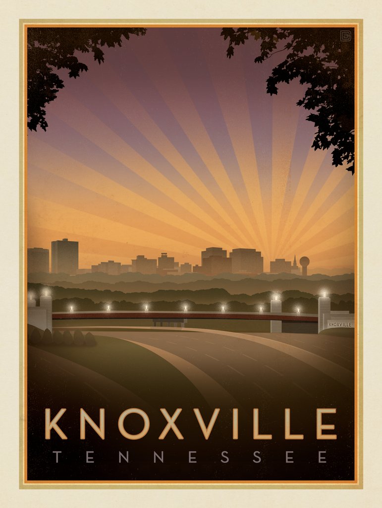 Knoxville Skyline - Postcards - Artwork