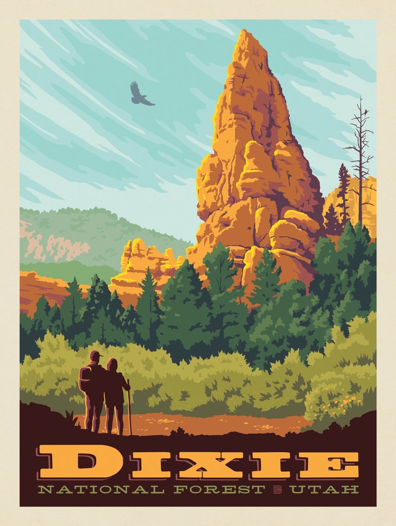 Dixie National Forest, Utah - Postcards - Artwork