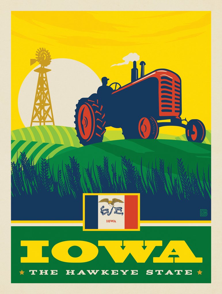 Iowa State Pride - Metal Sign - Artwork