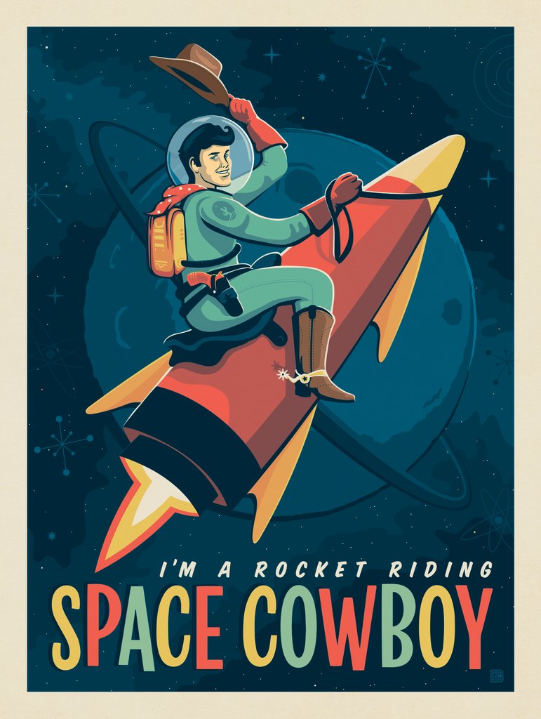 Space Cowboy - Postcards - Artwork