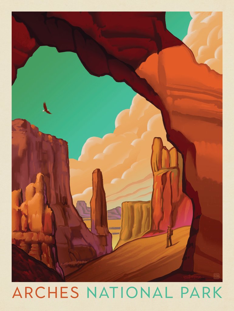 Arches National Park: Desert Cathedral - Art Print - Artwork
